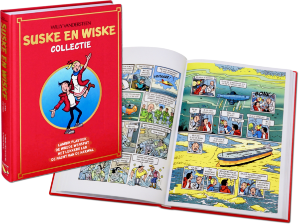 Suske en Wiske Collectie - Verzamelalbum 77 - Lambik Plastiek, De wrede Wensput, Het Lekkere Lab, De Nacht van de Narwal