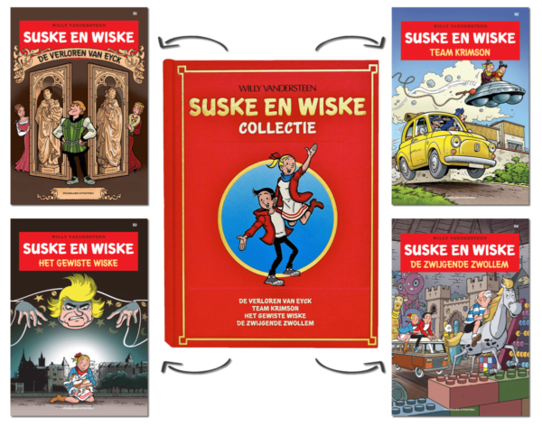 Suske en Wiske Collectie - Verzamelalbum 79 - De Verloren Van Eyck, Team Krimsom, Het Gewiste Wiske, De Zwijgende Zwollem