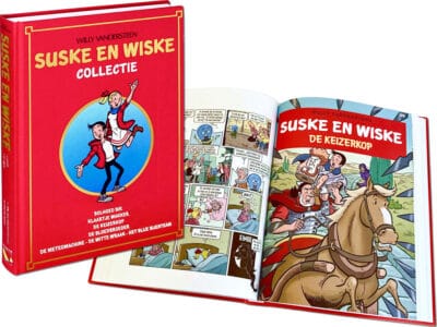 Suske en Wiske Collectie – Verzamelalbum 85 – Bolhoed Bik, Klaartje Wakker, De Keizerkop, De Bloedbroeder, De Meteomachine, De Witte Wraak, Het Blije Bijenteam
