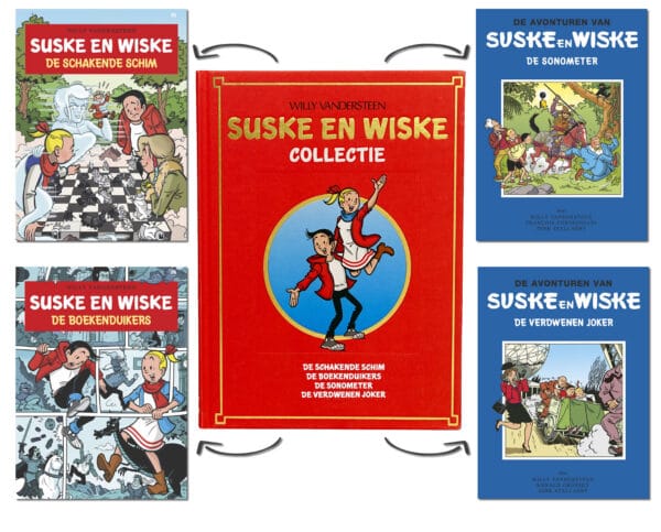 Suske en Wiske Collectie – Verzamelalbum 86 – De Schakende Schim, De Boekenduikers, De Sonometer, De Verdwenen Joker